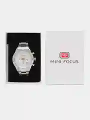 Серебряный мужские наручные часы Mini Focus MF0416G с хронографом