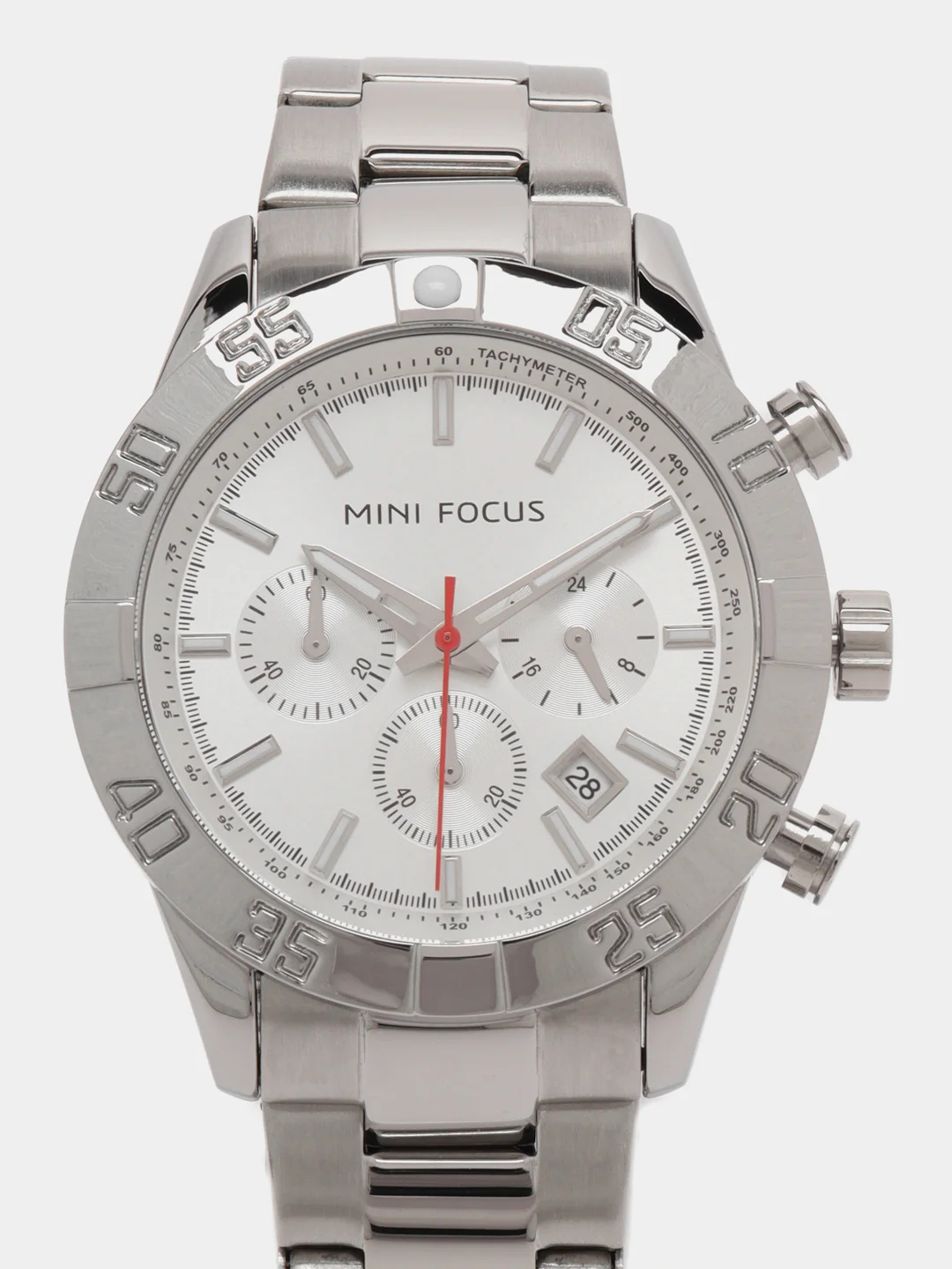 Серебряный мужские наручные часы Mini Focus MF0416G с хронографом