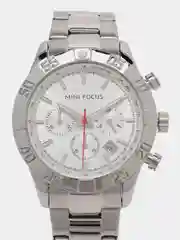 Серебряный мужские наручные часы Mini Focus MF0416G с хронографом