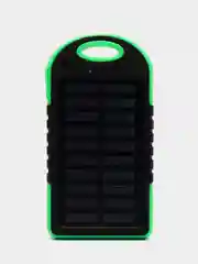 Зеленый power Bank на солнечных батареях, 5000 mAh