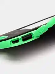 Зеленый power Bank на солнечных батареях, 5000 mAh