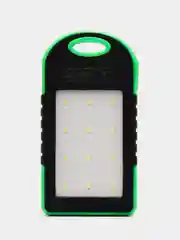 Зеленый power Bank на солнечных батареях, 5000 mAh