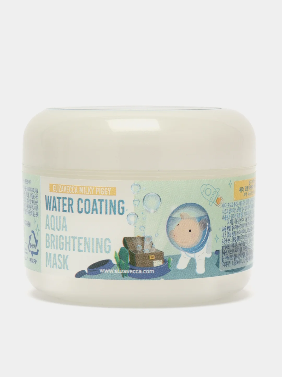 ELIZAVECCA Маска для лица увлажняющая Milky Piggy Water Coating Aqua Brightening Mask