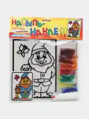 Набор для творчества "Насыпь-наклей" (Гном), фабрика игрушек ЭРА