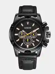 Черный мужские наручные часы Ochstin 6075A с хронографом в подарочной упаковке