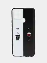Бирюзовый чехол для Infinix Smart 6/Smart 6Plus с принтом, с рисунком (Инфиникс Смарт 6)