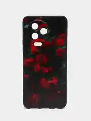 Оранжевый силиконовый чехол для Infinix NOTE 12 PRO 4G / NOTE 12 2023, с принтом, с рисунком (Инфиникс Нот 12 Про 4 джи / 12 2023)