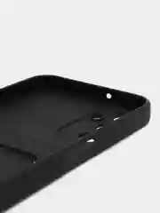 Черный силиконовый чехол Samsung Galaxy A24 Самсунг Галакси А24, с карманом для карт