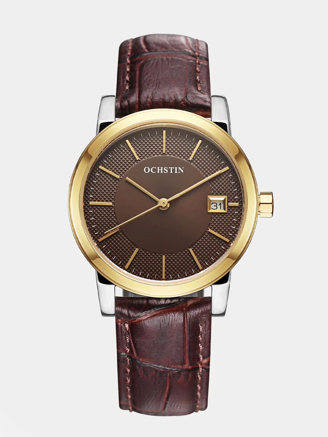Коричневый женские наручные часы Ochstin 6009C в подарочной упаковке