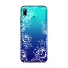 Бежевый меланж чехол на Honor 10 Lite/Huawei P Smart 2019 / Хонор 10 Лайт прозрачный, с рисунком