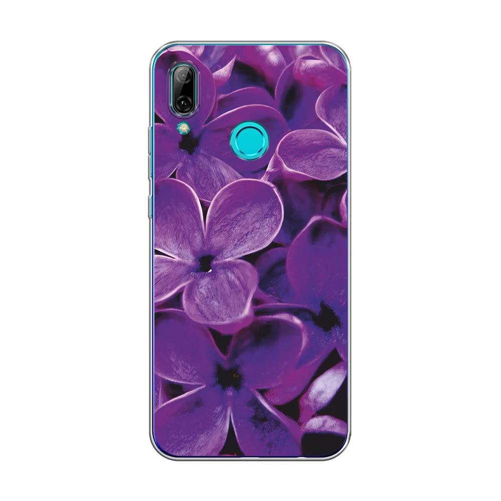 Вишнёвый чехол на Honor 10 Lite/Huawei P Smart 2019 / Хонор 10 Лайт прозрачный, с рисунком