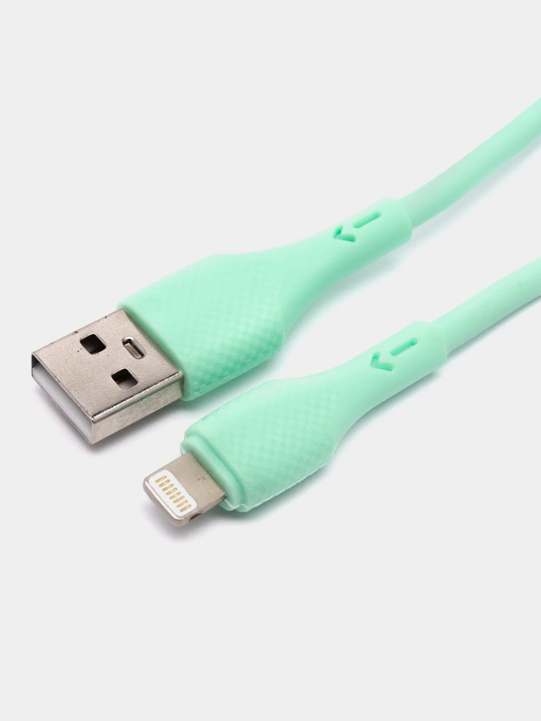 Бирюзовый кабель силиконовый Lightning