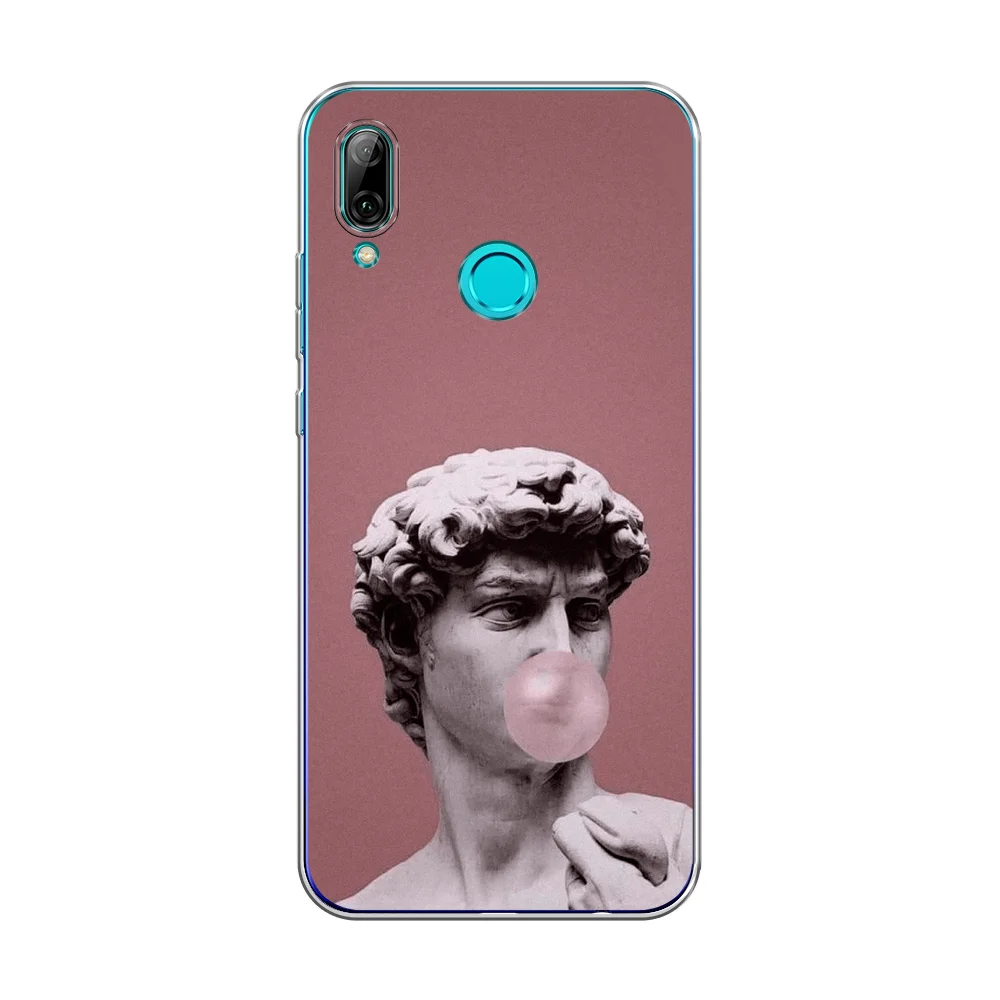 Коралловый чехол на Honor 10 Lite/Huawei P Smart 2019 / Хонор 10 Лайт прозрачный, с рисунком