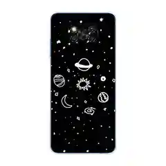Зеленый силиконовый чехол на Xiaomi Poco X3/X3 Pro / Сяоми Poco X3/Х3 Про прозрачный, с рисунком
