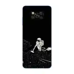 Карамельный силиконовый чехол на Xiaomi Poco X3/X3 Pro / Сяоми Poco X3/Х3 Про прозрачный, с рисунком