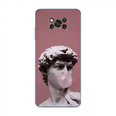Коралловый силиконовый чехол на Xiaomi Poco X3/X3 Pro / Сяоми Poco X3/Х3 Про прозрачный, с рисунком