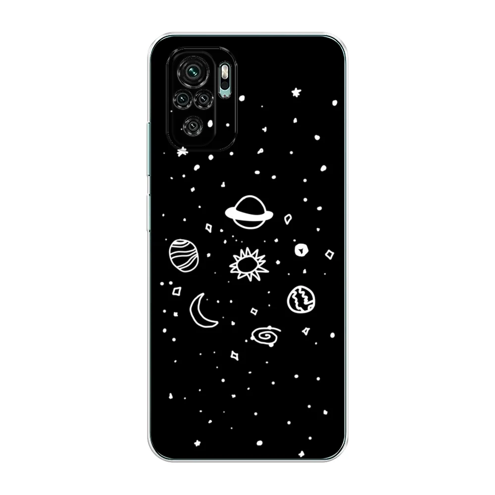 Зеленый чехол на Xiaomi Redmi Note 10/Note 10S/Poco M5s / Сяоми Редми Нот 10/10С с рисунком