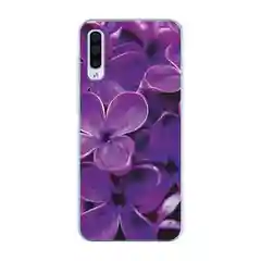 Вишнёвый силиконовый чехол на Samsung Galaxy A50/A30s / Самсунг А50/А30s прозрачный, с рисунком