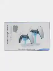 Черный двойная зарядная станция для Playstation 5, PS5 Digital Edition, подсветка, геймпад