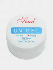 Белый уф-гель для наращивания ногтей Lina, 15 мл