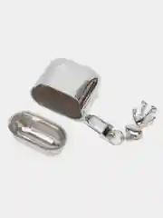 Серый металлик чехол для Apple AirPods 1, 2, 3, Pro 2, TWS i9s, i10, i12, i13, i14, i15, i100