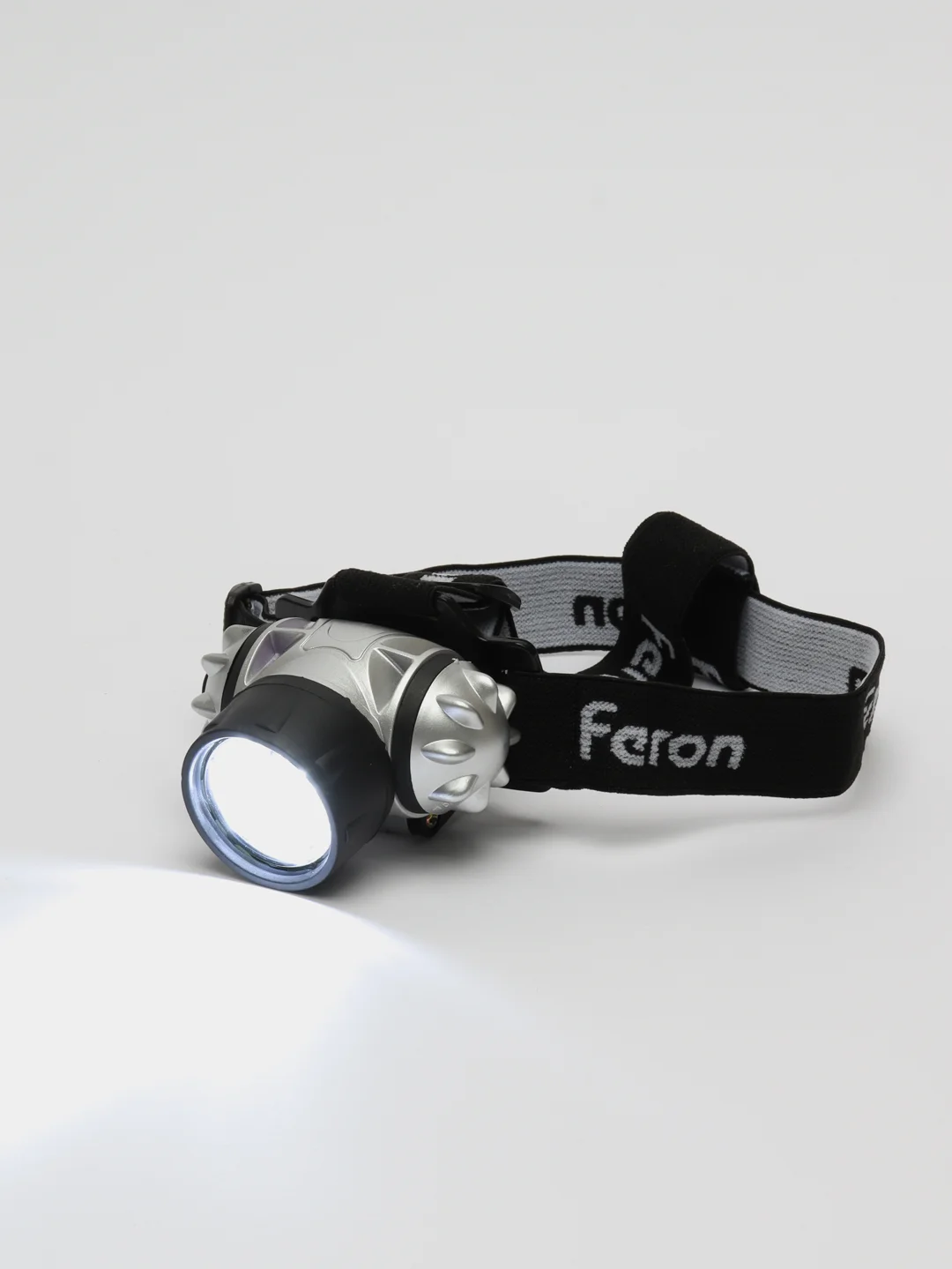 Фонарь налобный светодиодный, работающий от батареек 3*AAA, 3W 14LEDs,41708