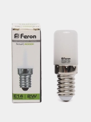 Лампа светодиодная, (2W) 230V E14 4000K для холодильника, LB-10 25897