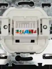 Розетка компьютерная 1-местная RJ-45, серия Эрна, PST00-9007-03, черный