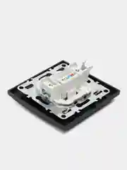 Розетка компьютерная 1-местная RJ-45, серия Эрна, PST00-9007-03, черный