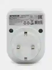 Переходник сетевой с/з (+ 2 USB 2,1А), 250В, 16A, ADP16-24-20, белый