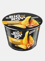 Чипсы картофельные со вкусом «Сыр с хрустящим беконом», чашка 70г. BIGBON