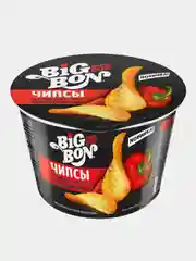 Чипсы картофельные со вкусом «Копченая паприка», чашка 70г. BIGBON SNACK BOX