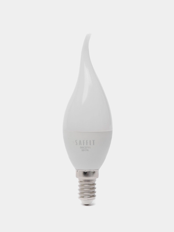 Лампа светодиодная, 11W 230V E14 6400K на ветру C37T, SBC3711