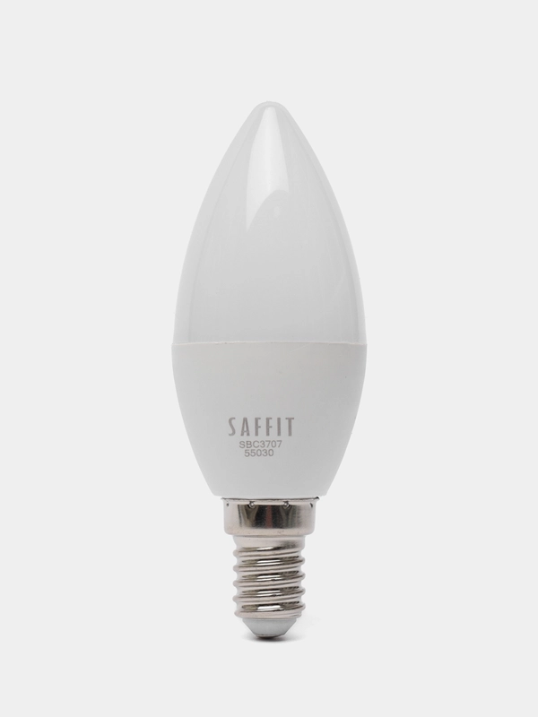 Лампа светодиодная, 7W 230V E14 2700K C37, SBC3707 55030