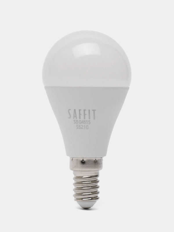 Лампа светодиодная, 15W 230V E14 4000K G45, SBG4515