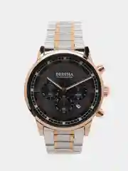Серый металлик мужские наручные часы Dedima D-156, в подарочной упаковке