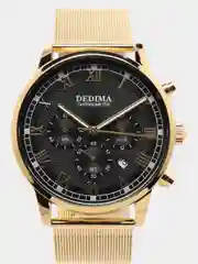 Желтый мужские наручные часы Dedima D-156, в подарочной упаковке