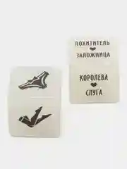 Красный эротические кубики для двоих "Во власти страсти", 2 неоновых кубика 18+