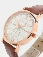 Бронзовый мужские наручные часы KINGNUOS K-019, в подарочной упаковке