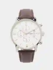Серебряный мужские наручные часы Dedima D-1018 в подарочной упаковке