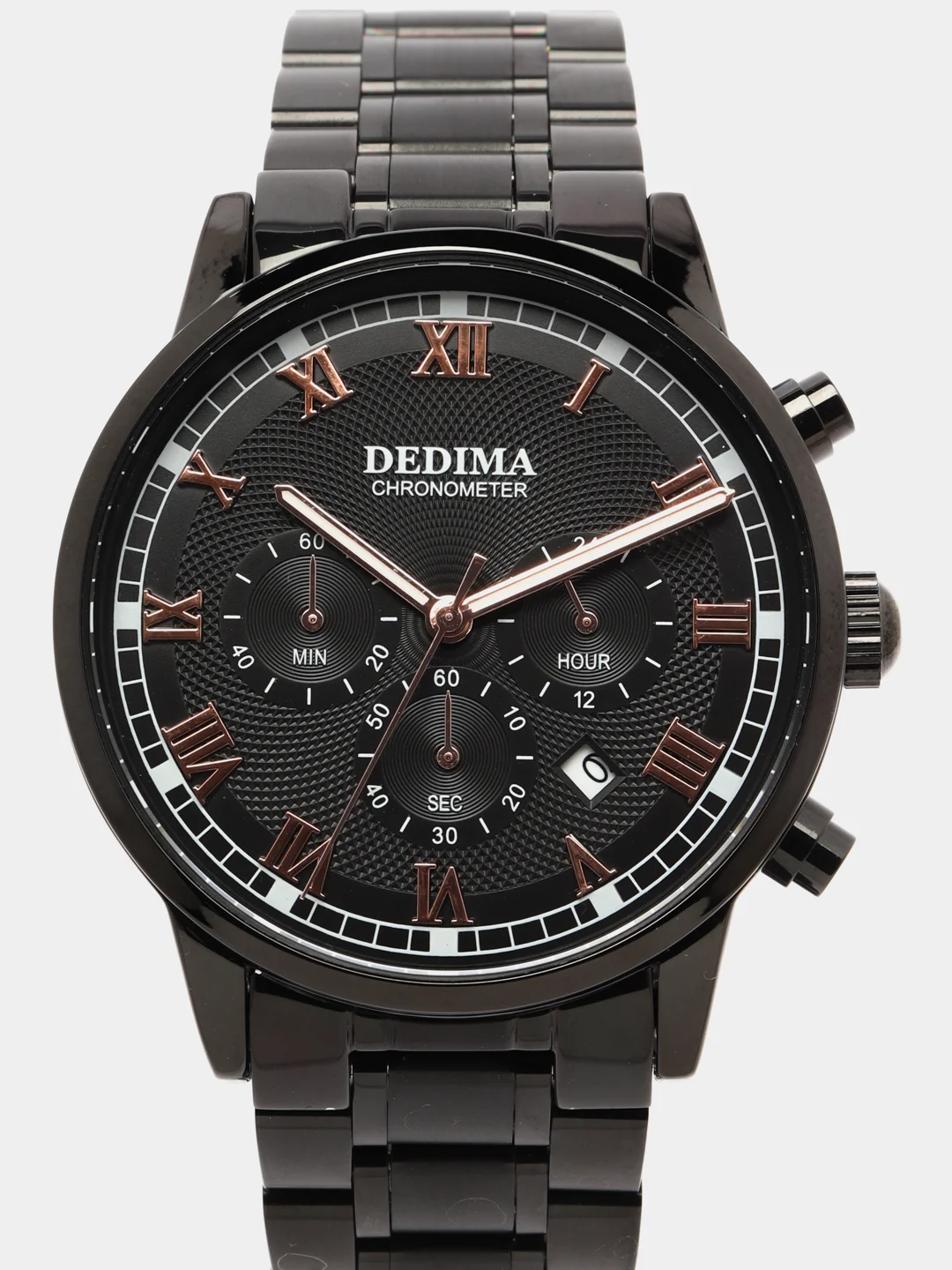 Черный мужские наручные часы Dedima D-156, в подарочной упаковке