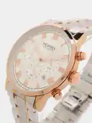 Серебряный мужские наручные часы Dedima D-156, в подарочной упаковке