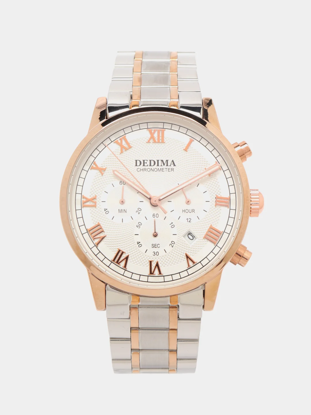 Серебряный мужские наручные часы Dedima D-156, в подарочной упаковке