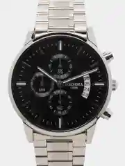 Серый металлик мужские наручные часы DEDIMA D-1018 в подарочной упаковке