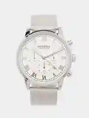 Серый металлик мужские наручные часы Dedima D-156, в подарочной упаковке