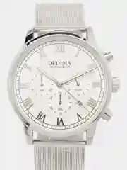 Серый металлик мужские наручные часы Dedima D-156, в подарочной упаковке