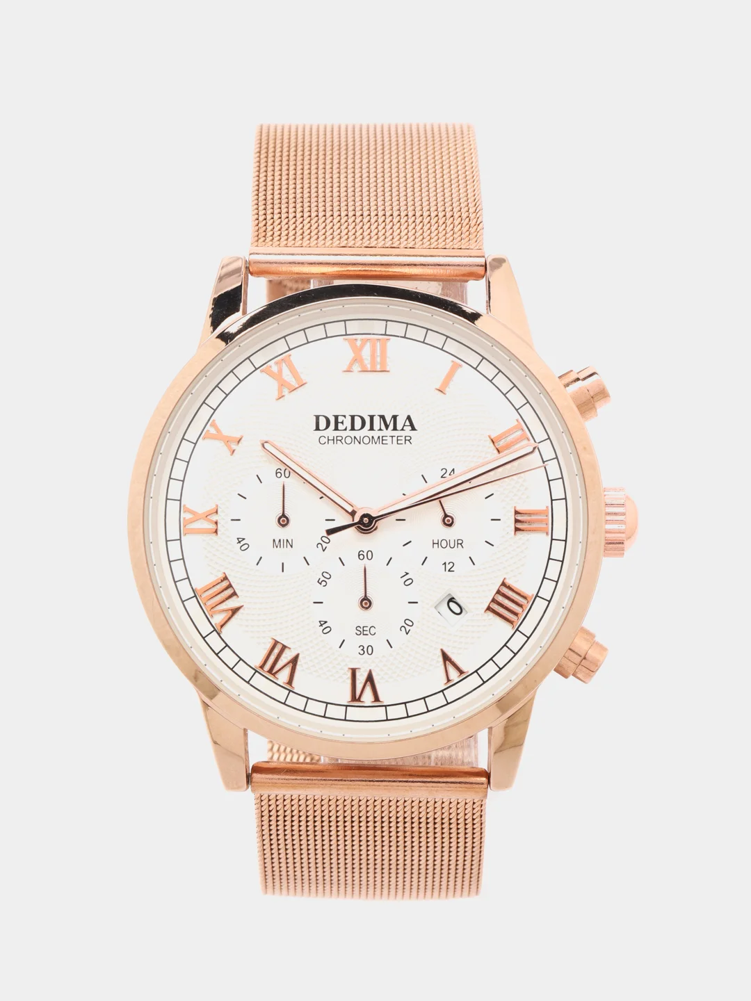 Бронзовый мужские наручные часы Dedima D-156, в подарочной упаковке