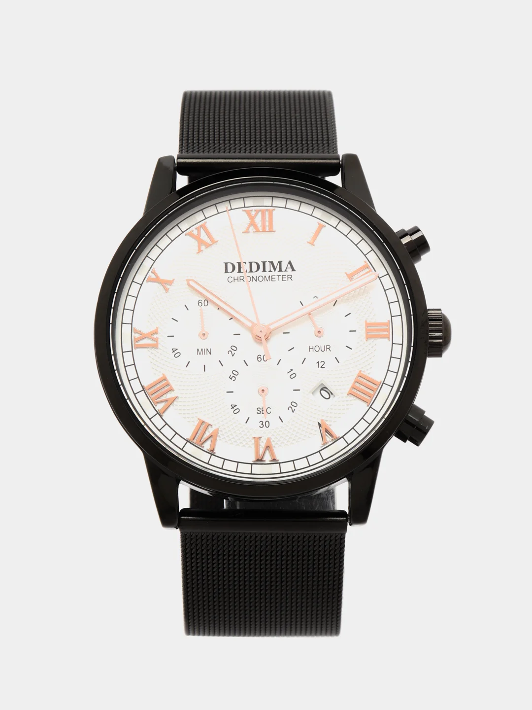 Черный мужские наручные часы Dedima D-156, в подарочной упаковке