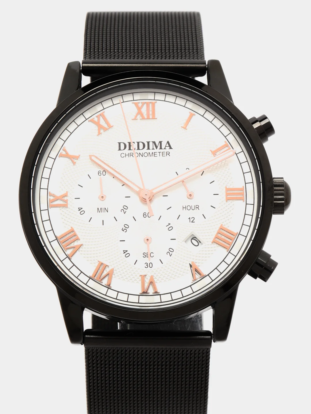 Черный мужские наручные часы Dedima D-156, в подарочной упаковке