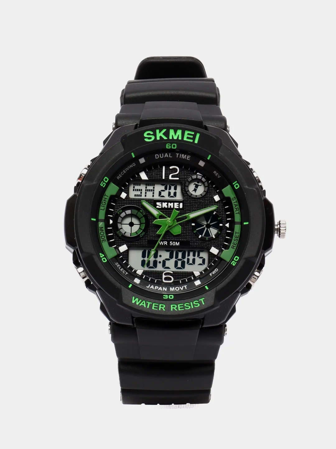 Зеленый мужские спортивные наручные часы Skmei AD0931 в подарочной упаковке
